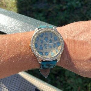 Leopard Print Gem Watch